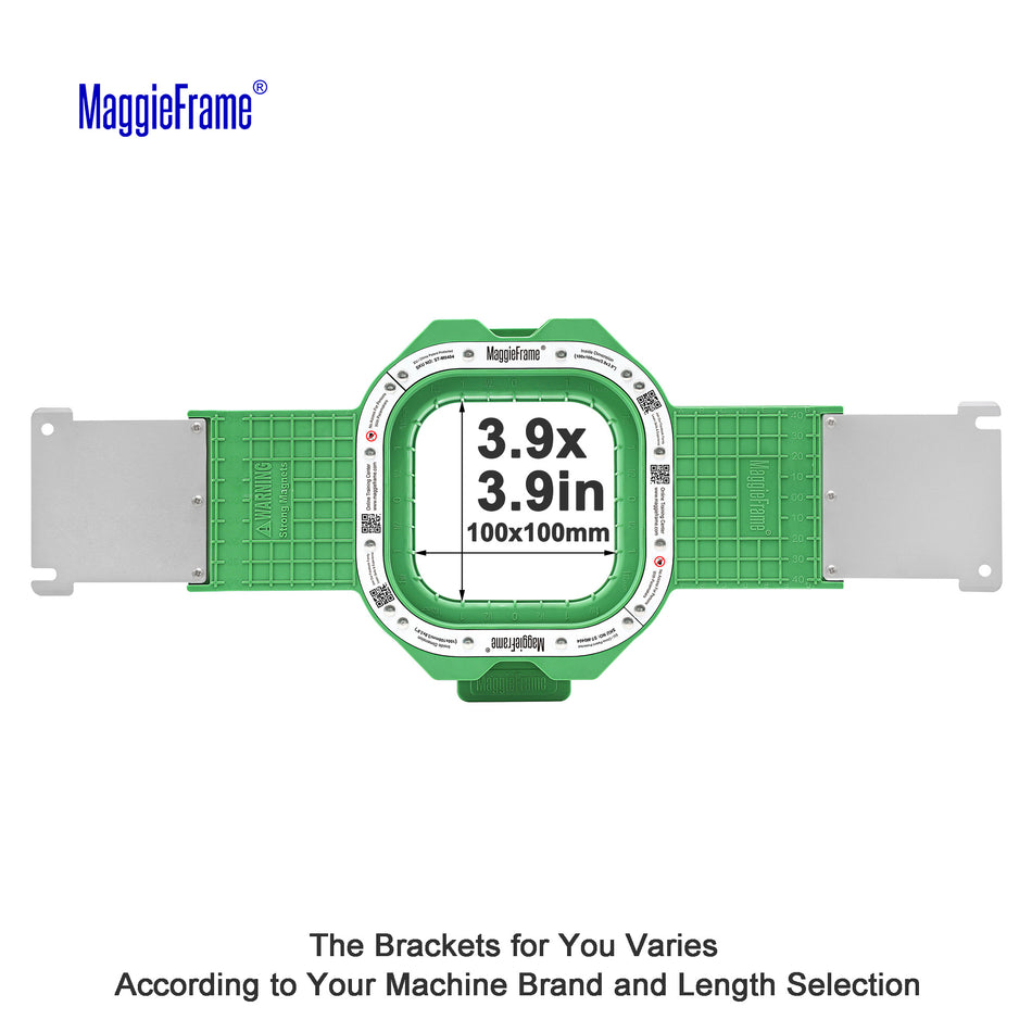 MaggieFrame Magnetic Hoop 3.9" | 100x100mm for Brother PRS100 VR