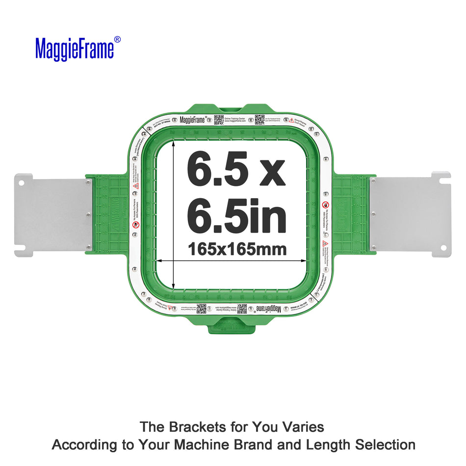 MaggieFrame Magnetic Hoop 6.5" | 165x165mm for Brother PRS100 VR