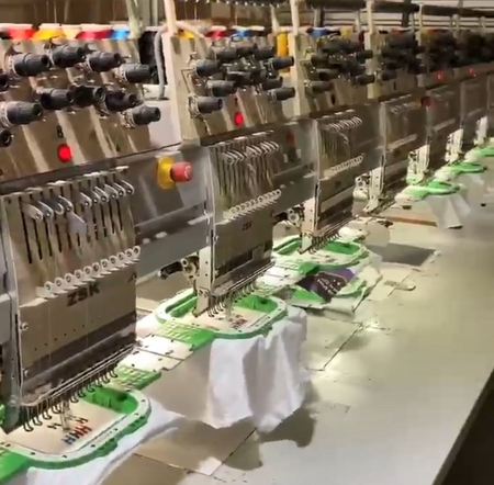 Magnetic hoop for ZSK embroidery machine