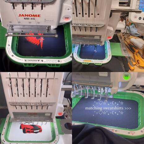 Magnetic hoop for janome embroidery machine