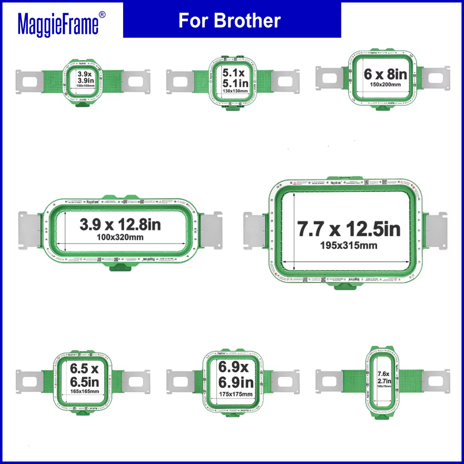 MaggieFrame Aros Magnético 3.9" | 100x100mm para Brother PR600 PR1000E PR1000 PR655