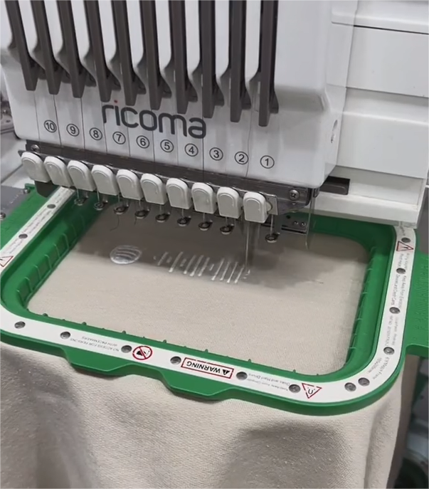 Magnetic hoop for ricoma em1010