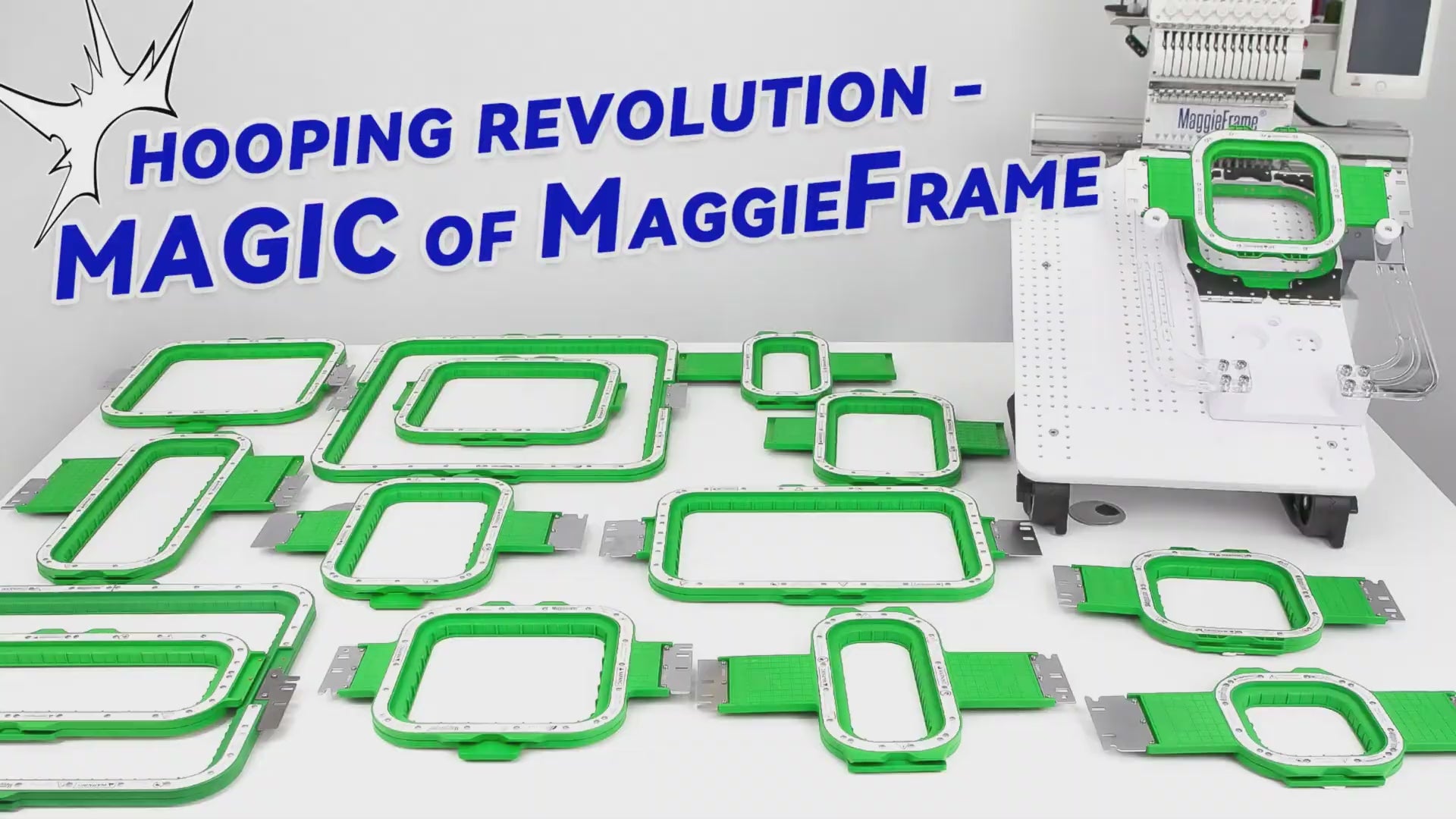 MaggieFrame Magnetic Hoop 17″ × 15.5″ (430 × 390 mm) for Honpo